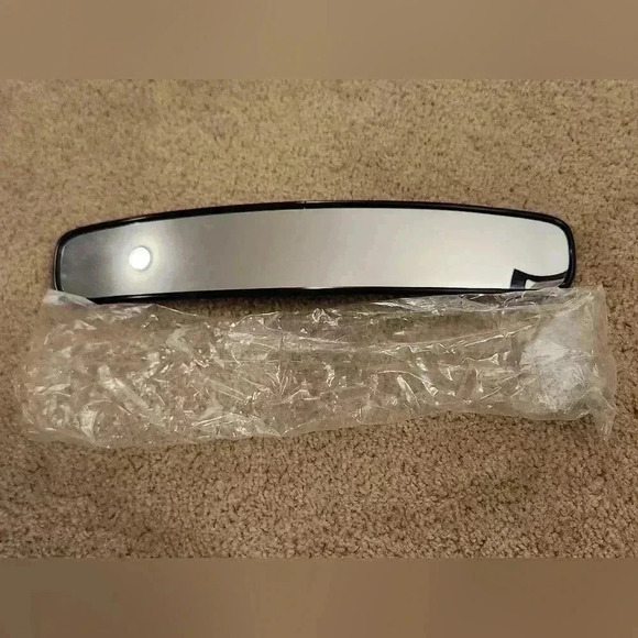 Vintage Three Wide Chrome Car Rearview Mirror in Original Box KDC - Picture 3 of 6